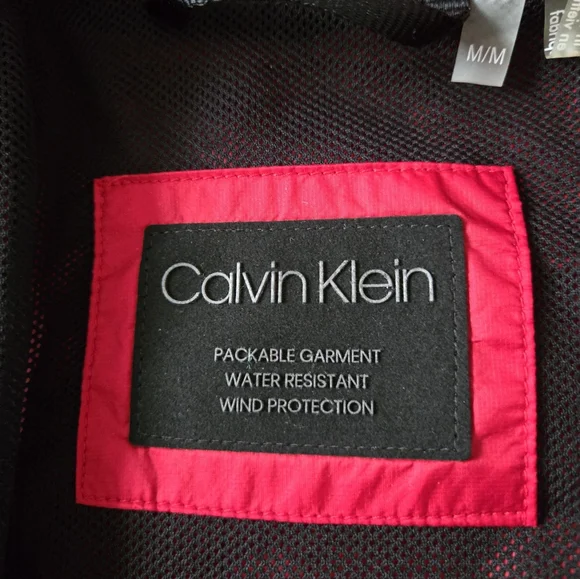 Calvin Klein Red medium packable shell jacket - Picture 3 of 5